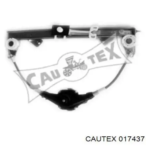 017437 Cautex mecanismo de acionamento de vidro da porta traseira direita