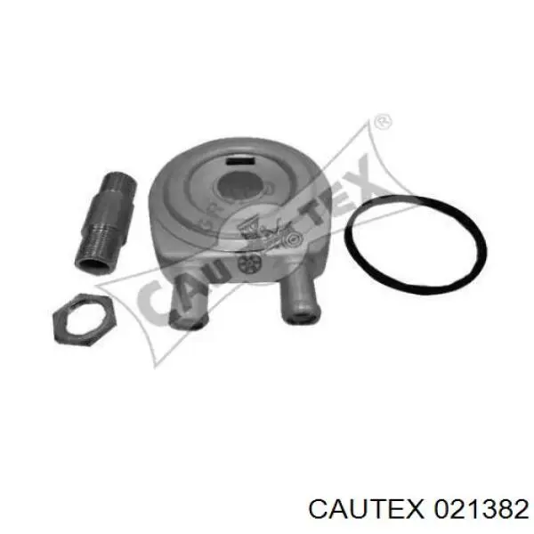 Радиатор масляный (холодильник), под фильтром 021382 Cautex