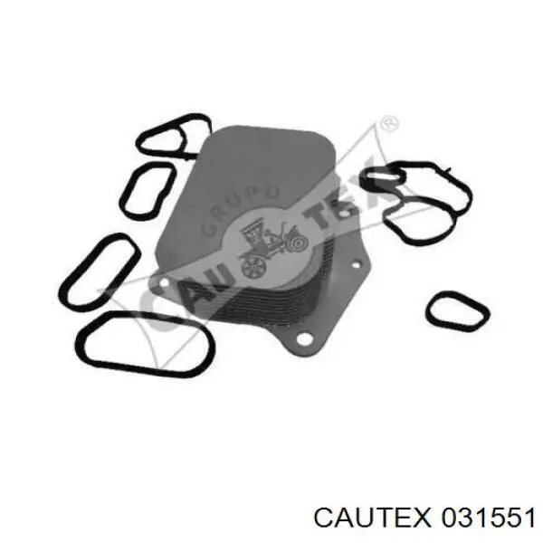 Радиатор масляный (холодильник), под фильтром 031551 Cautex