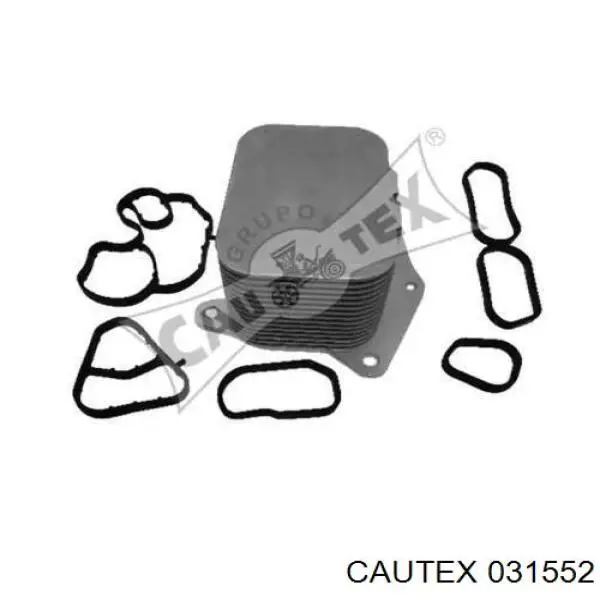 Радиатор масляный (холодильник), под фильтром 031552 Cautex