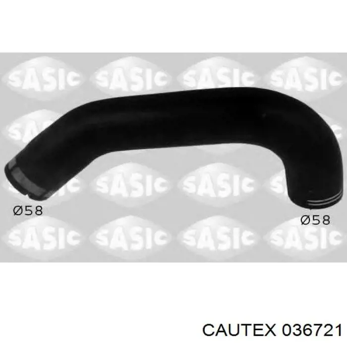 036721 Cautex mangueira (cano derivado inferior esquerda de intercooler)