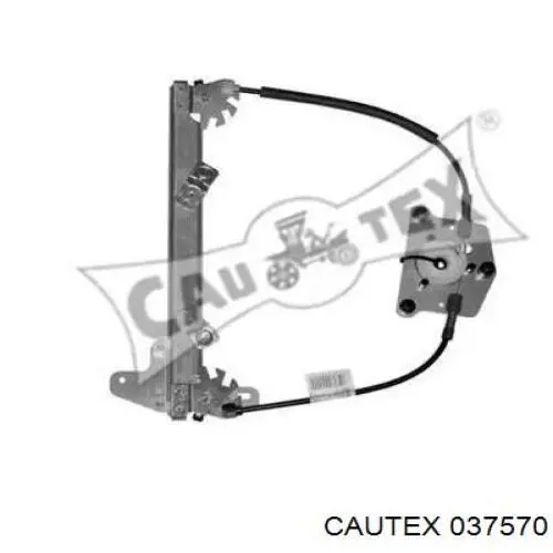 037570 Cautex mecanismo de acionamento de vidro da porta traseira esquerda