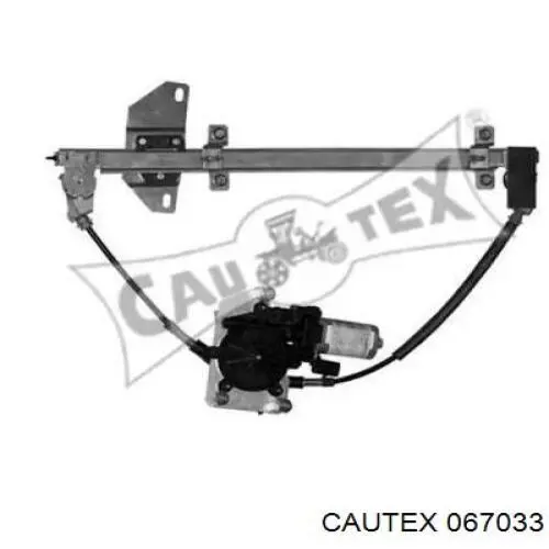 Mecanismo de acionamento de vidro da porta dianteira esquerda 067033 Cautex
