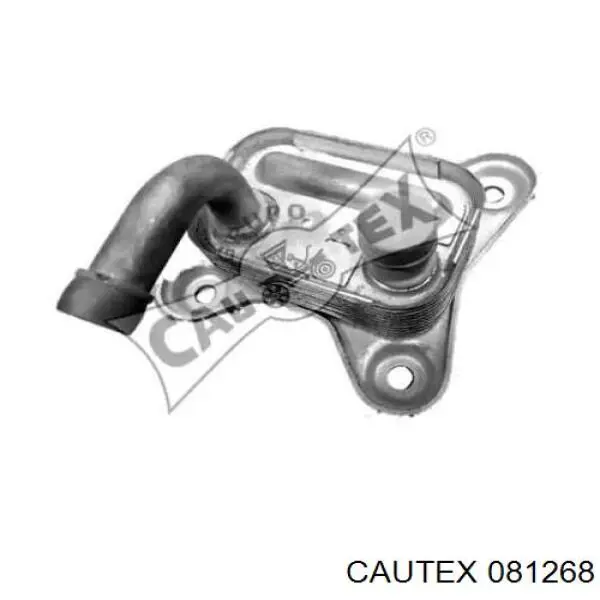 Радиатор масляный (холодильник), под фильтром 081268 Cautex