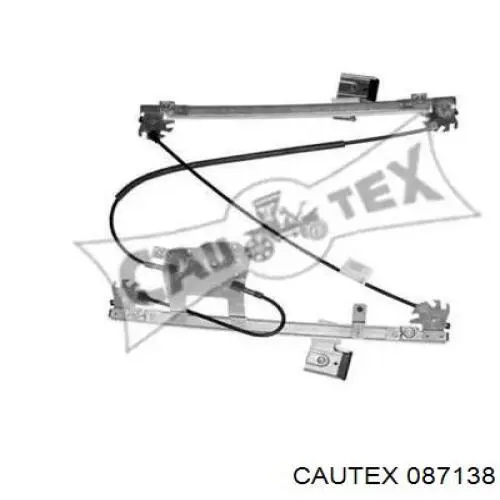 087138 Cautex mecanismo de acionamento de vidro da porta dianteira direita
