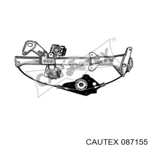 087155 Cautex mecanismo de acionamento de vidro da porta dianteira direita