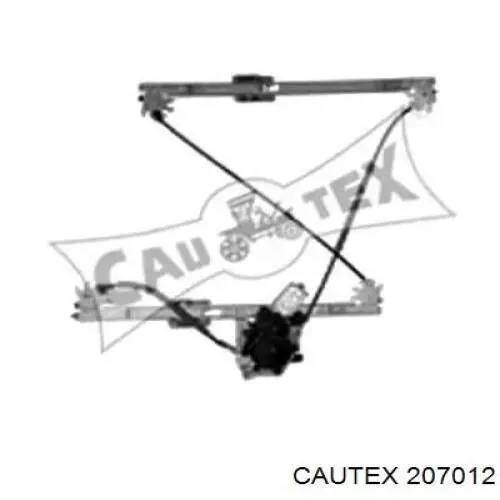 207012 Cautex mecanismo de acionamento de vidro da porta dianteira direita