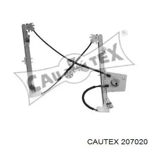 207020 Cautex mecanismo de acionamento de vidro da porta dianteira esquerda