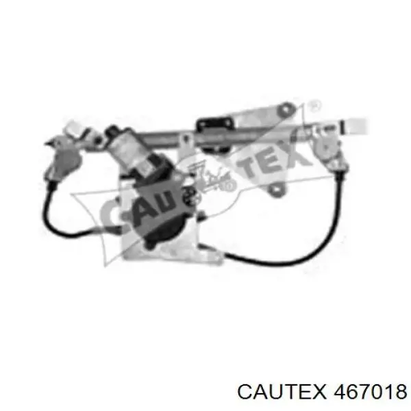 Механизм стеклоподъемника двери задней правой 467018 Cautex