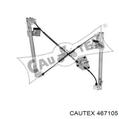 467105 Cautex mecanismo de acionamento de vidro da porta dianteira esquerda