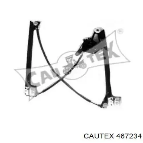 467234 Cautex mecanismo de acionamento de vidro da porta dianteira esquerda