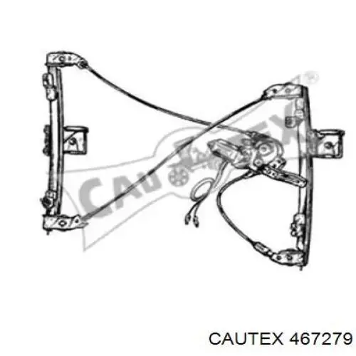 Механизм стеклоподъемника двери передней левой 467279 Cautex