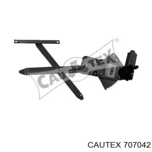 707042 Cautex Mecanismo de acionamento de vidro da porta dianteira direita