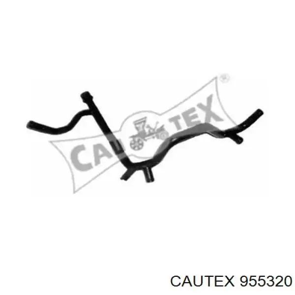 Патрубок системи охолодження 955320 Cautex