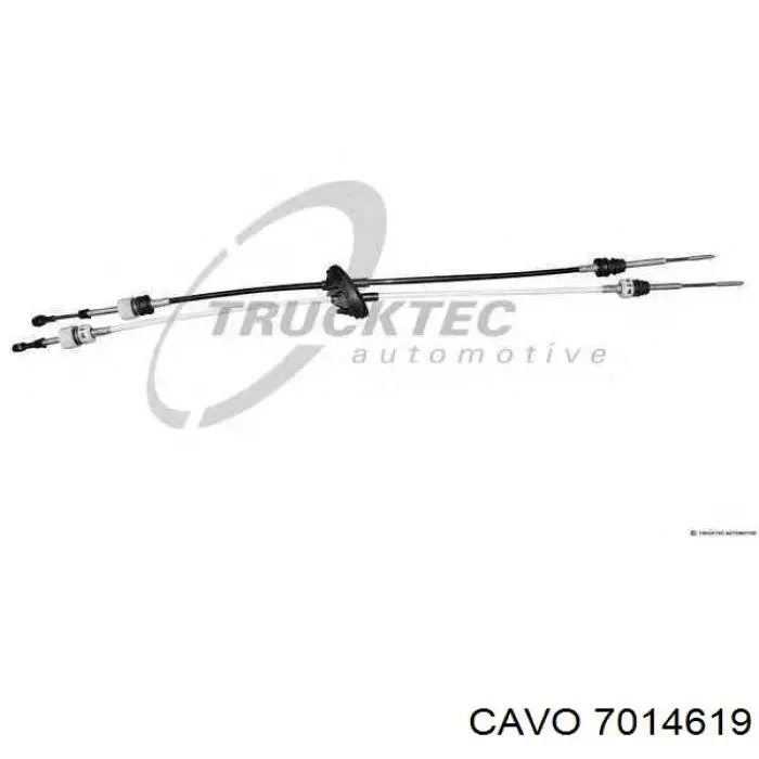 Трос переключения передач сдвоенный 7014619 Cavo