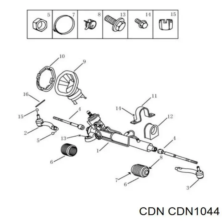 CDN1044 CDN рулевая тяга