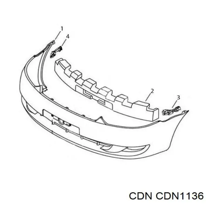 Опора амортизатора переднего CDN CDN1136