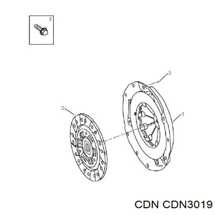 CDN3019 CDN диск сцепления