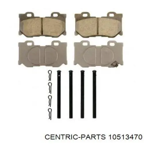 Купить 10513470 Centric Parts Колодки тормозные задние, дисковые