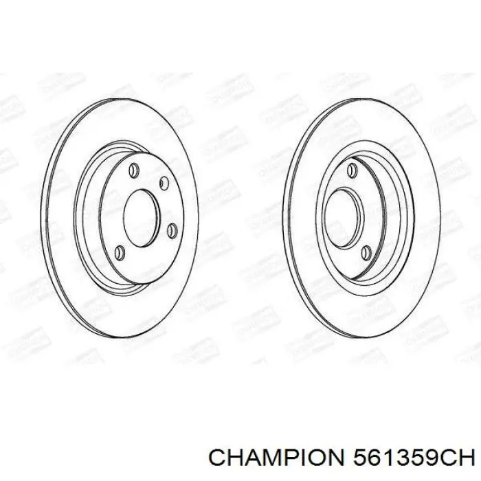 561359CH Champion диск тормозной передний