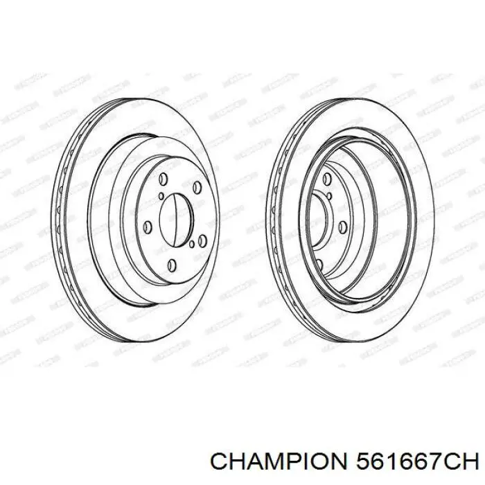 Купить 561667CH Champion Ротор тормозной