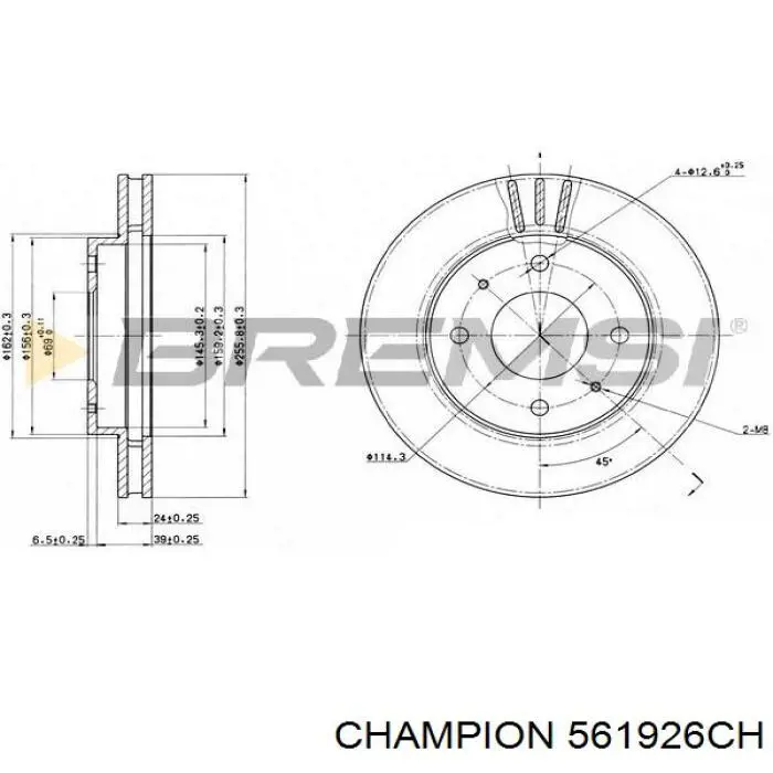 Купить MR205584 Mitsubishi Ротор тормозной