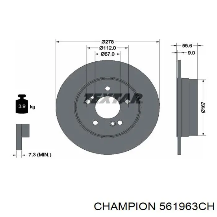 672523 VALEO Дисковый тормоз