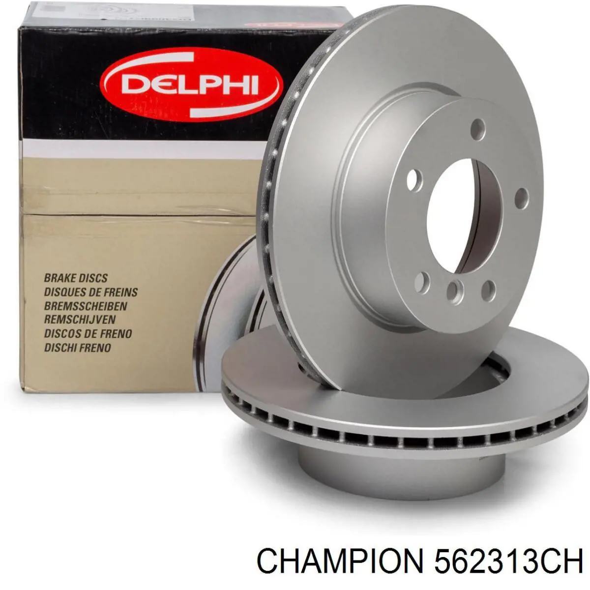 Передние тормозные диски 562313CH Champion