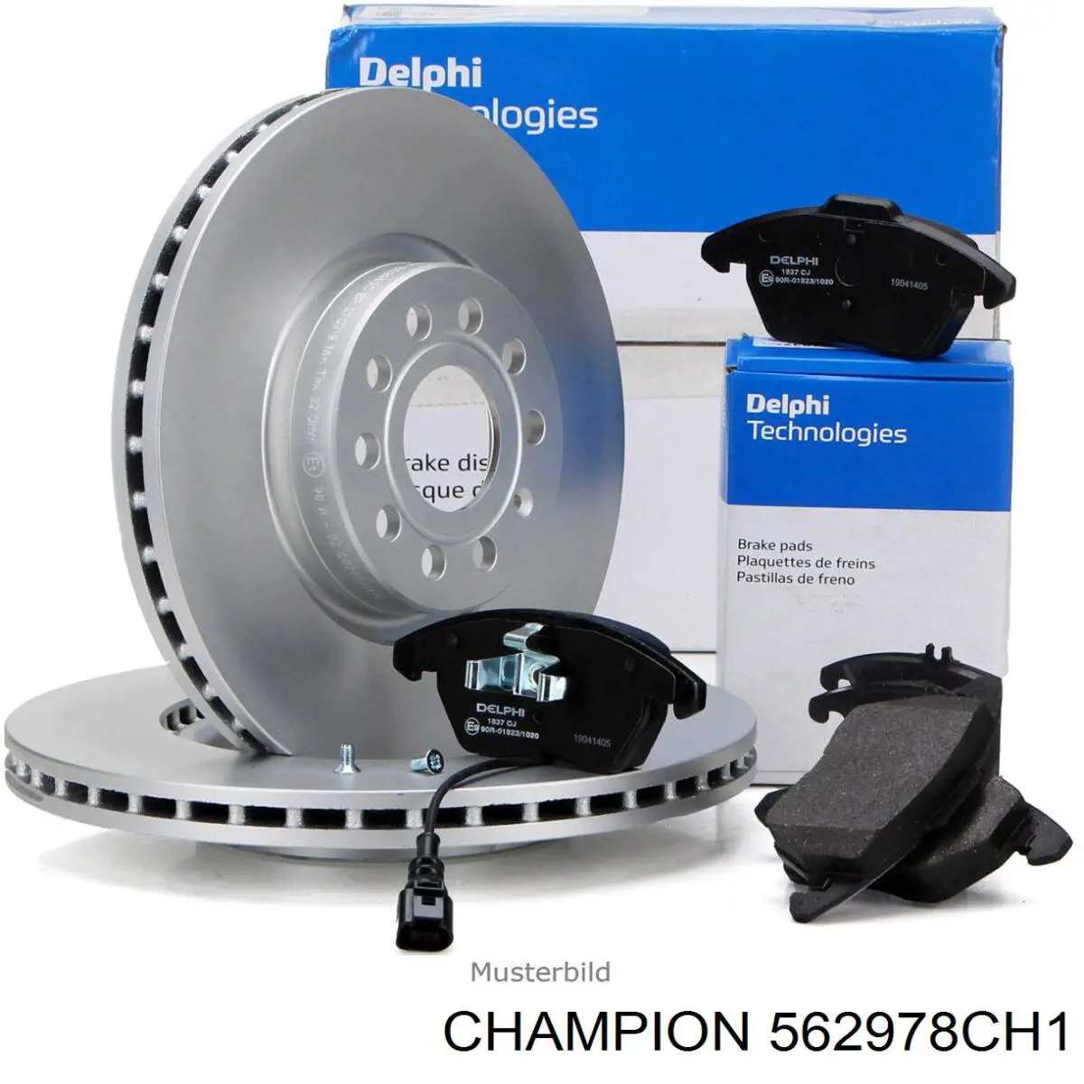 Передний тормозной диск Champion 562978CH1