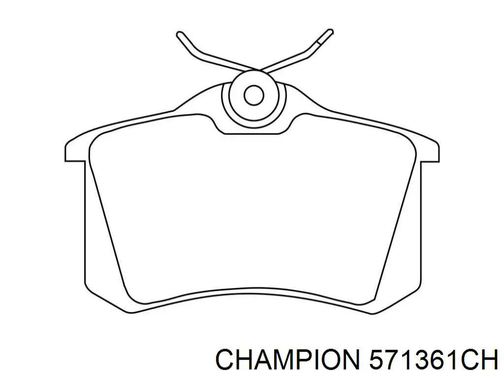 Задние тормозные колодки 571361CH Champion