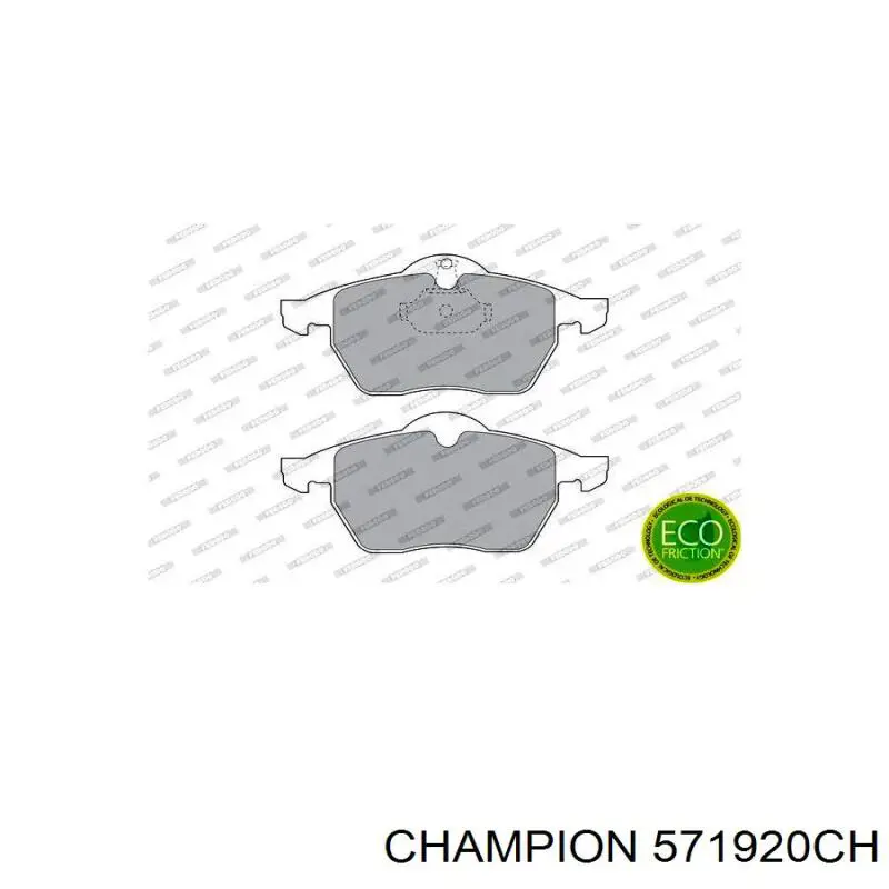 Тормозные колодки Champion 571920CH