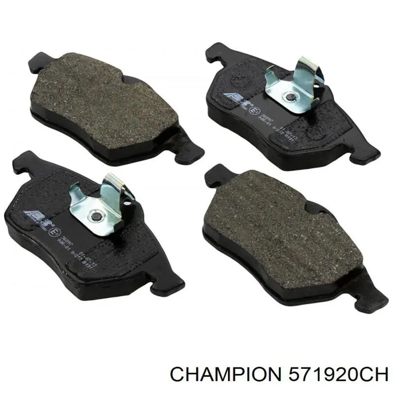 Передние тормозные колодки 571920CH Champion