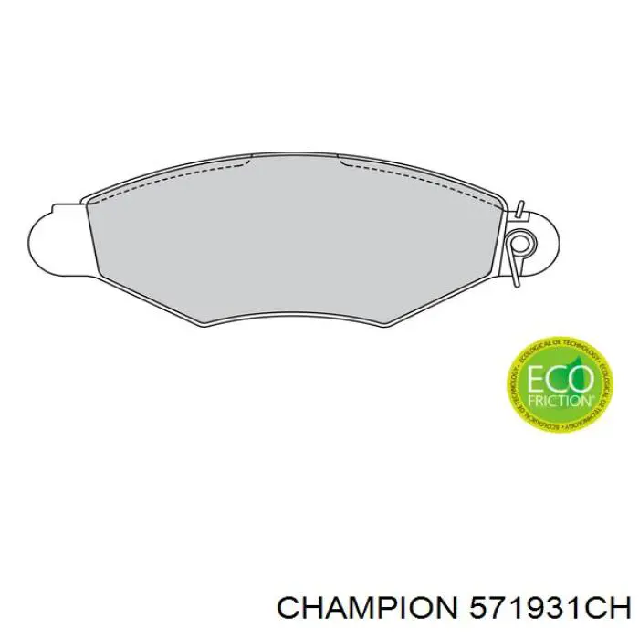 Купить 571931CH Champion Колодки тормозные