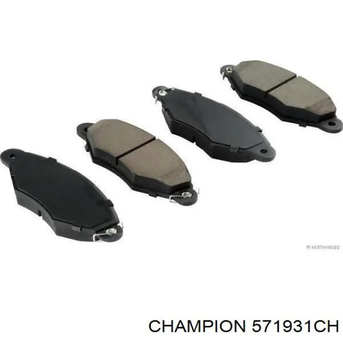 Передние тормозные колодки 571931CH Champion