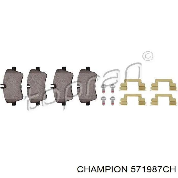 Колодки Champion 571987CH цена, от 14.79 USD