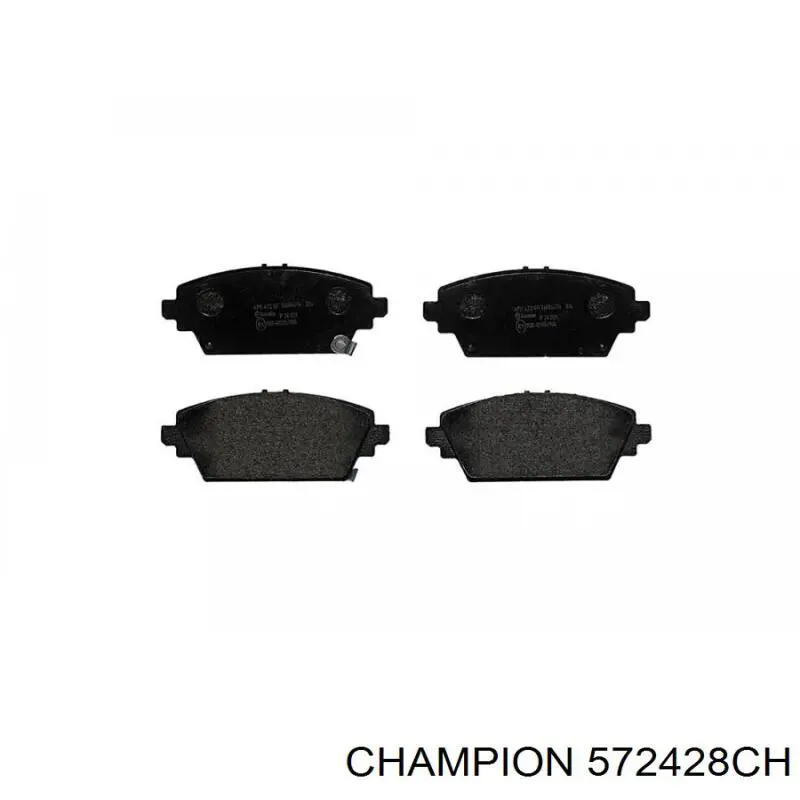 572428CH Champion колодки тормозные передние дисковые