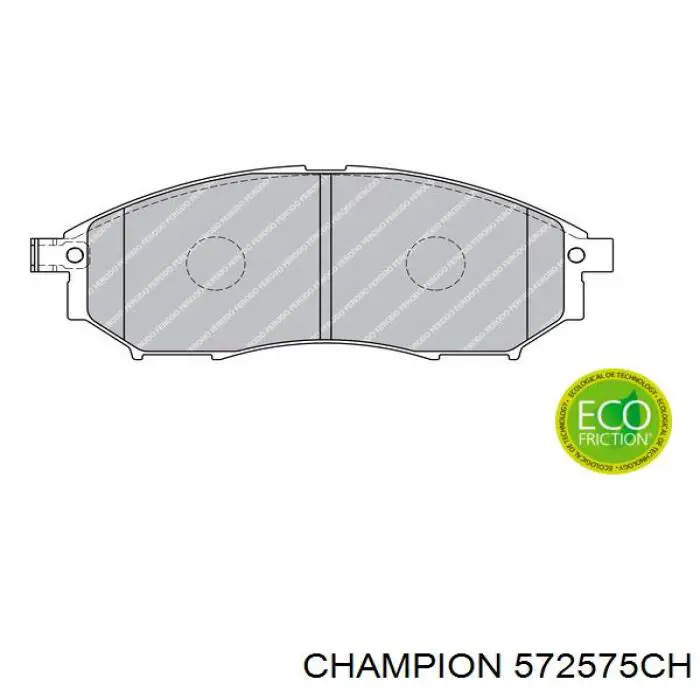572575CH Champion Колодки передние