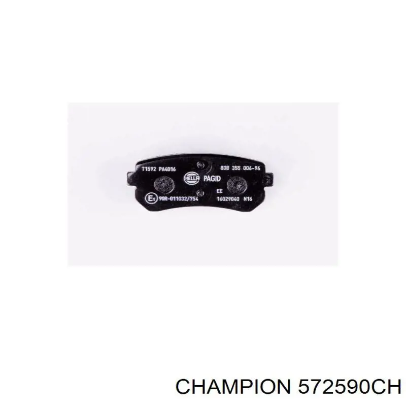 Колодки дисковые  Champion 572590CH цена, от 15.09 USD