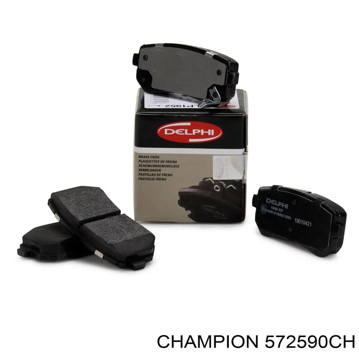 Купить 572590CH Champion Колодки тормозные задние, дисковые