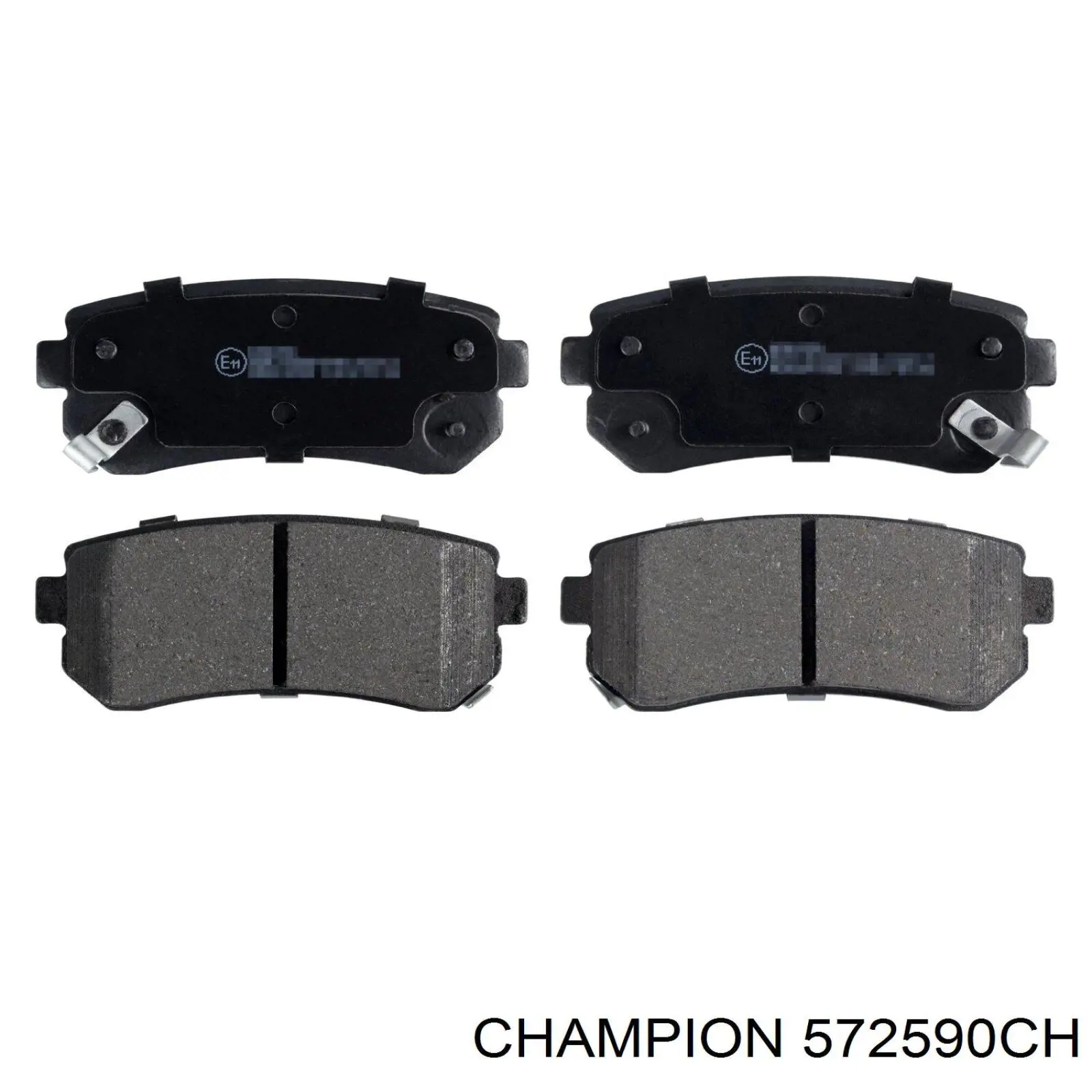 Задние тормозные колодки 572590CH Champion