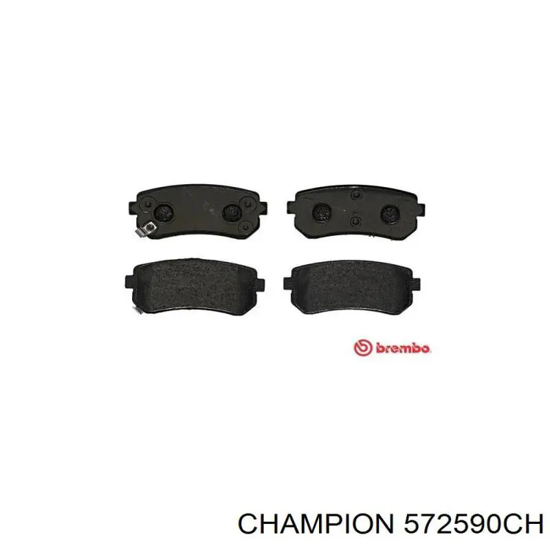 Задние дисковые колодки Champion 572590CH
