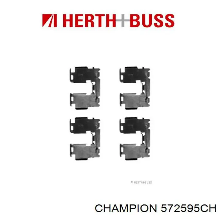 Купить 572595CH Champion Колодки тормозные задние, дисковые