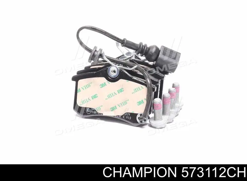 573112CH Champion колодки тормозные задние дисковые