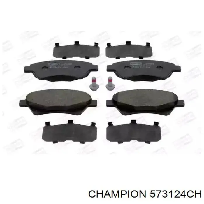 573124CH Champion колодки тормозные передние дисковые