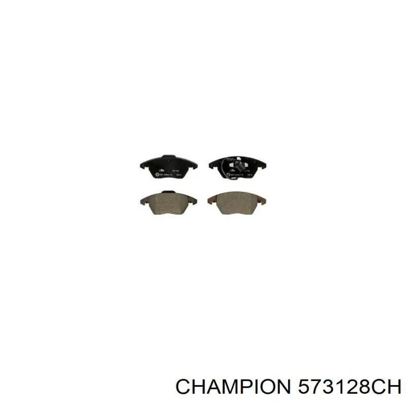 Передние тормозные колодки 573128CH Champion