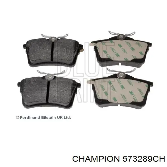 Задние дисковые колодки Champion 573289CH