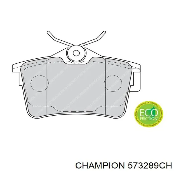 Колодки дисковые  Champion 573289CH цена, от 15.33 USD