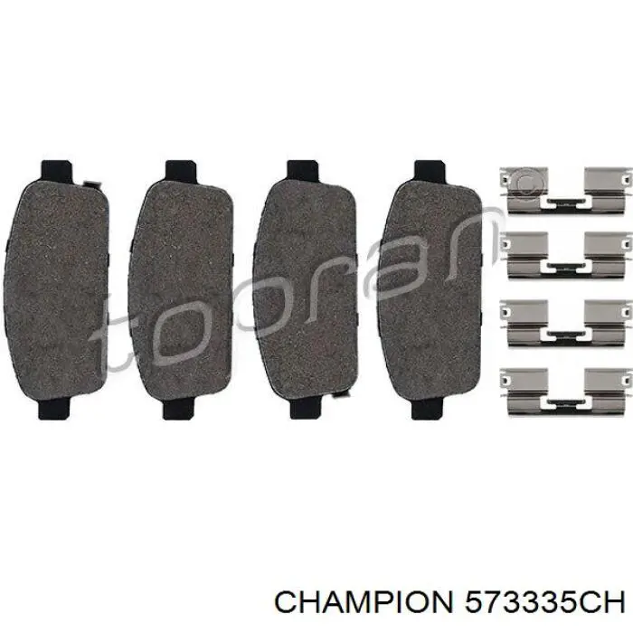 Колодки дисковые  Champion 573335CH цена, от 17.56 USD