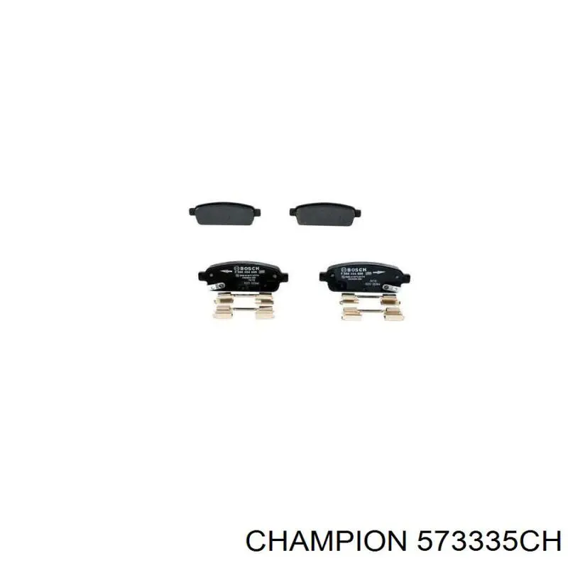 Купить 573335CH Champion Колодки тормозные задние, дисковые