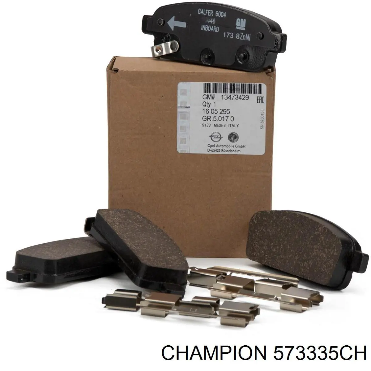 Задние тормозные колодки 573335CH Champion